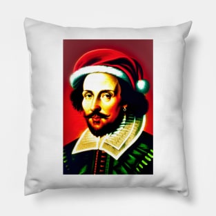 Santa Shakespeare (Celebrity Christmas) Pillow
