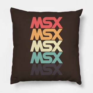 MSX Logo - Vintage Retro Computer Pillow