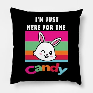 I'm Just Here For The Candy Pillow