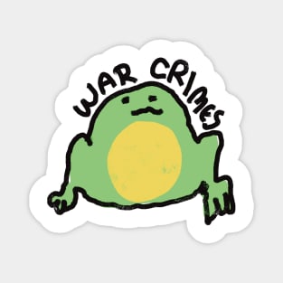 War Crimes Frog Magnet