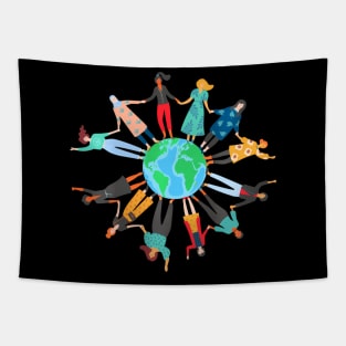 Women Of The World Ally Strong Womens Day Tapestry