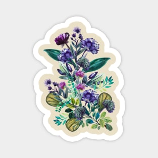 Wild meadow flowers Magnet