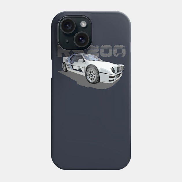 Ford RS200 Group B (dark) Phone Case by NeuLivery