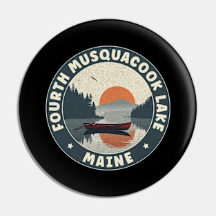 Fourth Musquacook Lake Maine Sunset Pin