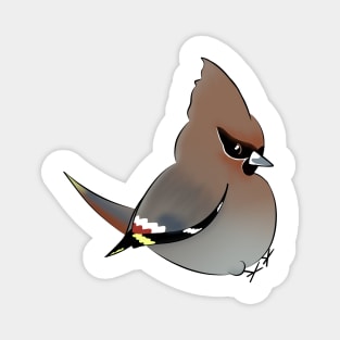 Bohemian Waxwing Magnet