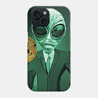 Alien Bitcoin Collectors Mars Invasion Sci-fi Phone Case