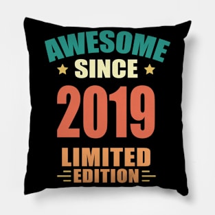 Awesome Since 2019 Limited Edition Birthday Gift Idea Pillow