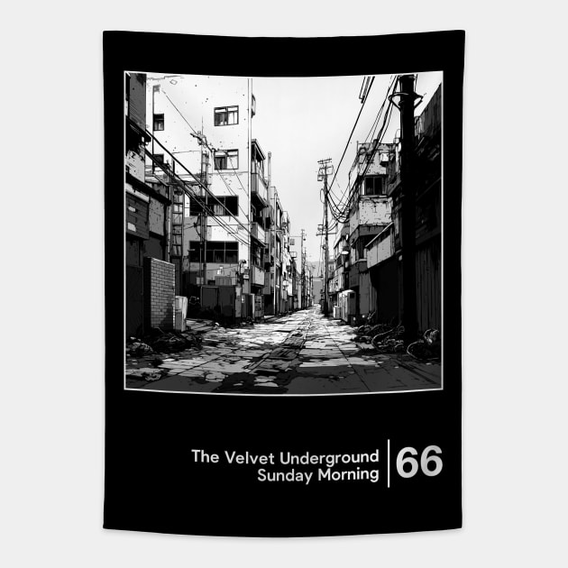 The Velvet Underground - Minimalist Graphic Artwork Design Tapestry by saudade