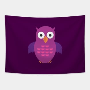 Purple & Purple Owl Tapestry