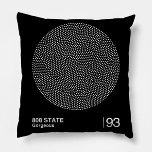 Gorgeous / 808 State / Minimalist Graphic Artwork Design Pillow