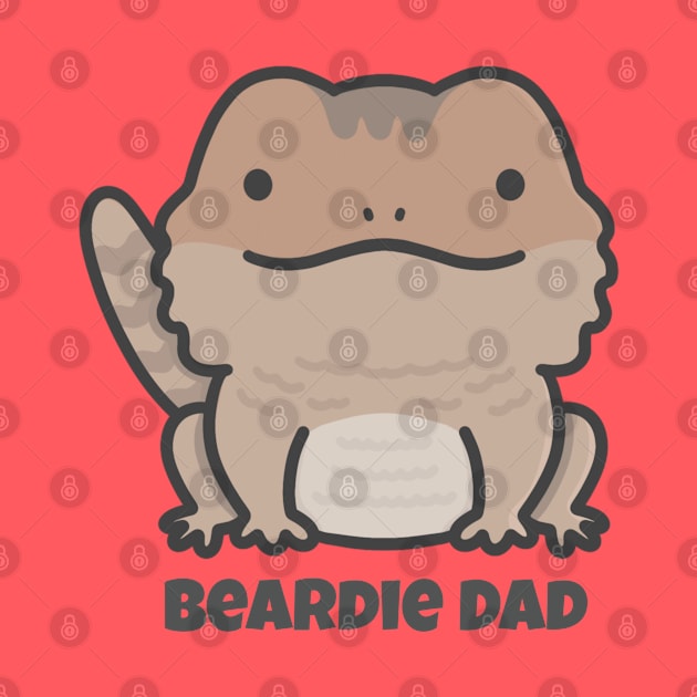 Brown Bearded Dragon Dad by pbanddoodles