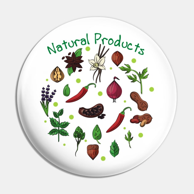 Vegan Natural Products Design Pin by Flower Queen