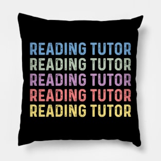 reading tutor women thank you appreciation reading tutor Pillow