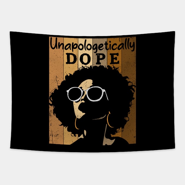 African Heritage Pride Black Girl Black History & Juneteenth Tapestry by Jhon Towel