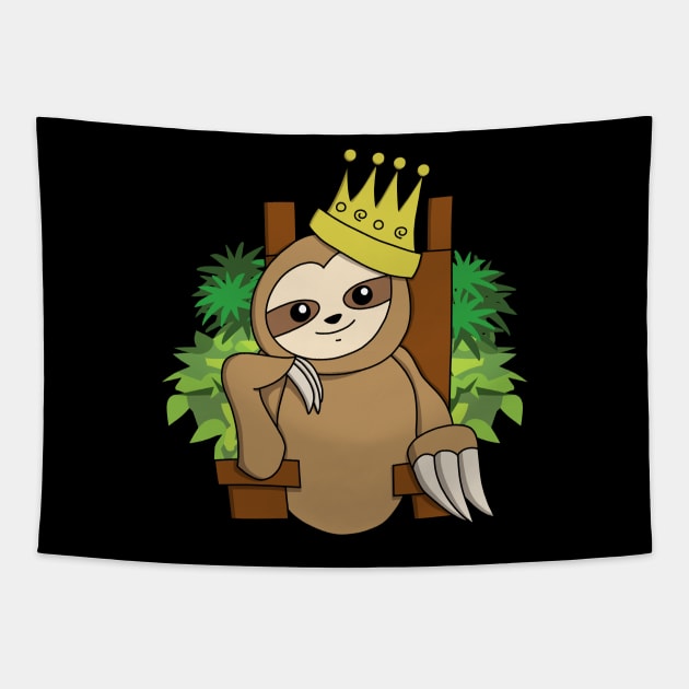 Sloth King Tapestry by pako-valor