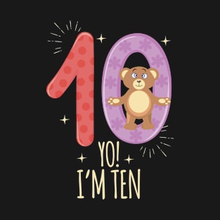 10. Geburtstag Bär Teddy T-Shirt