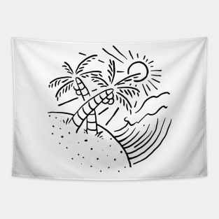 Beach and Wave Tapestry