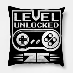 Level 25 Unlocked Pillow