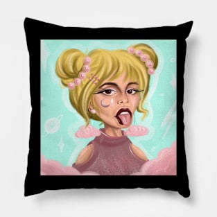 Girl in Clouds Pillow