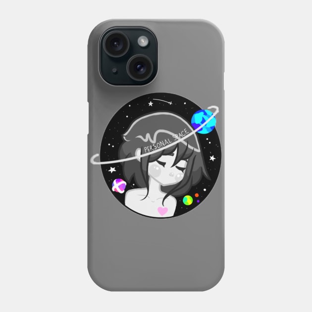 Personal Space (With Glasses) Phone Case by Gracieannea