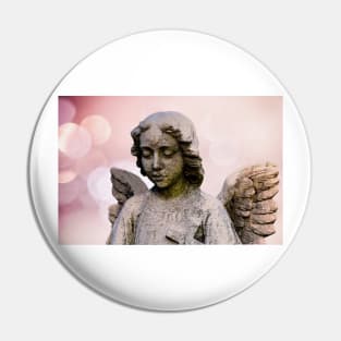 Surreal Dreamy Angel With Cross Pin