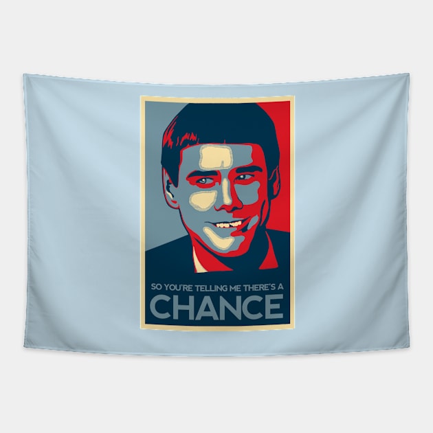 Lloyd Christmas Chance Poster Tapestry by Daribo