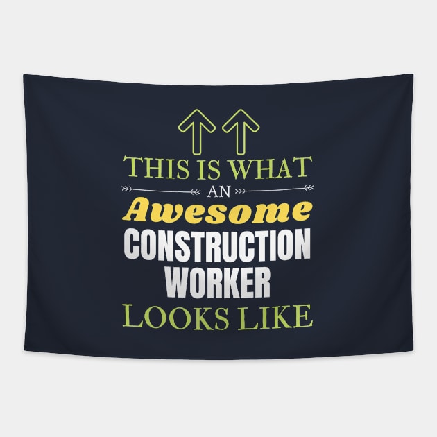 Construction worker Tapestry by Mdath