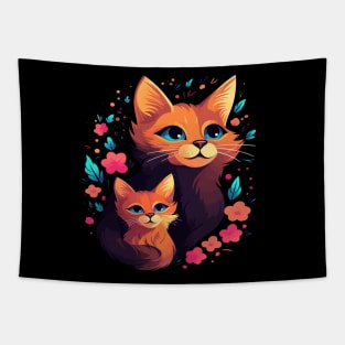 Somali Cat Mothers Day Tapestry