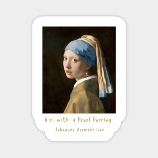 Iconic Art - Girl with a Pearl Earring Vermeer Magnet