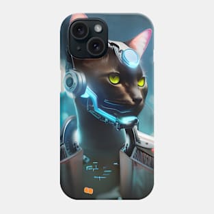 Cyberpunk Kitty (5) - Anthropomorphic Sci fi Cats Phone Case