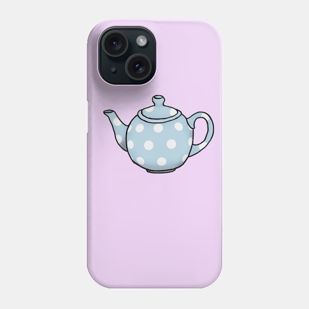 Blue Betty Teapot Phone Case by sara99