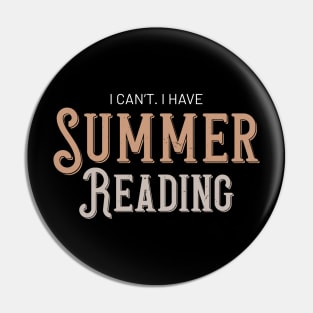 Funny Librarian Summer Reading Library Pin