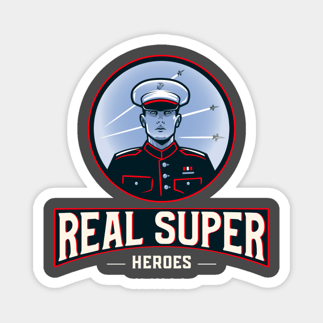 Real Superheroes - Navy Magnet by Smart Life Cost