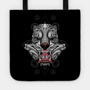 tiger head vector illustration Tote