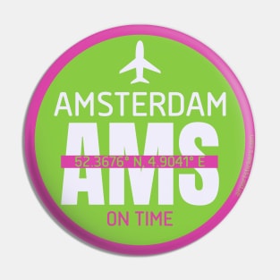 Amsterdam symbol green Pin