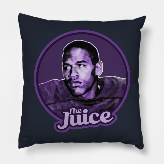 The Juice - OJ Simpson Vintage Design Pillow by Trendsdk