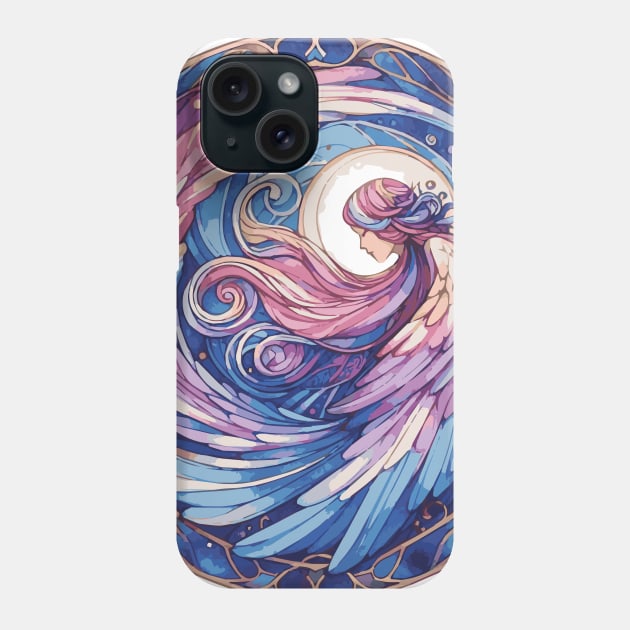 Beautiful Guardian Angel Phone Case by Heartsake