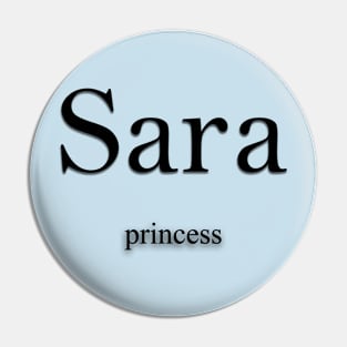 Sara Name meaning Pin