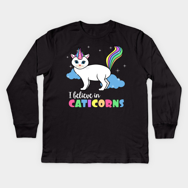 Cat Unicorn Caticorn Caticorn Kids Long Sleeve T Shirt Teepublic