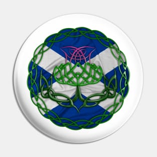 Celtic Knot Thistle Pin