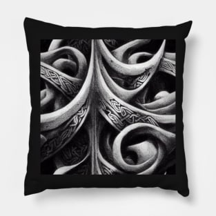 Dark Nordic pattern, model 11 Pillow