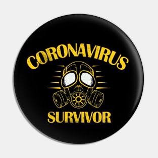 CORONAVIRUS SURVIVOR,COVID19,2020,CORONA Pin