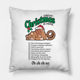 Christmas Is Here - Christmas Cat Pillow