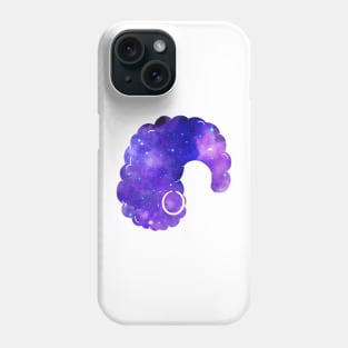 Natural Hair Women with Afro Galaxy Phone Case