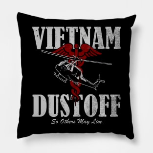 UH-1 Huey Vietnam Dustoff (distressed) Pillow