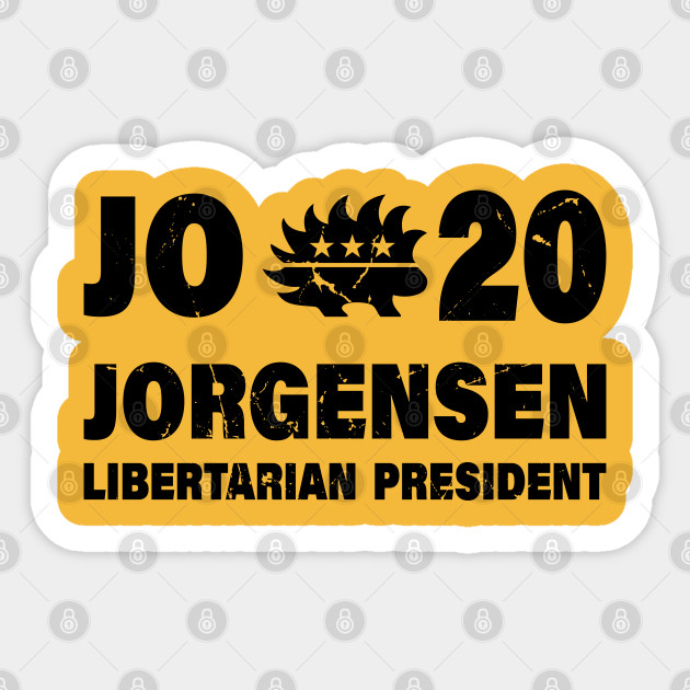 Jo Jorgensen Libertarian For President 2020 Jo 2020 Sticker Teepublic