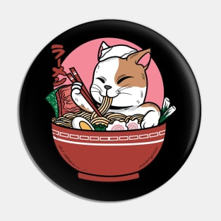 Onsen Cat Ramen Pin