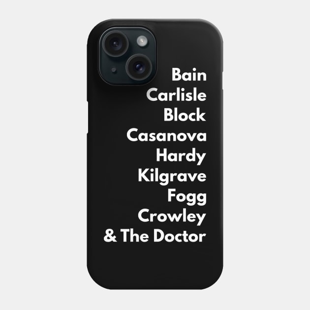 Top Tier Tennant Phone Case by Doctor Who Tees 