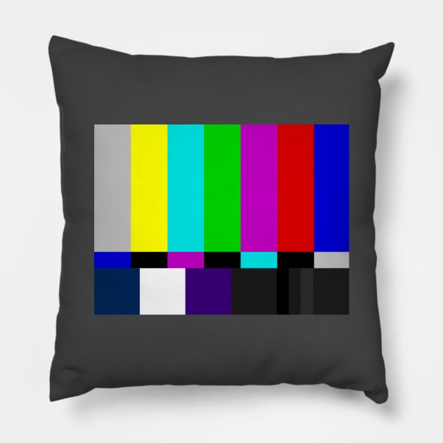 Test Pattern Pillow by Screen Break