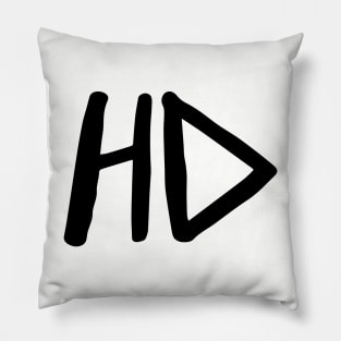 HD (Black) Pillow